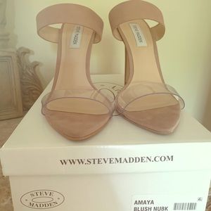 Hot!!! AMAYA BLUSH NUBACK stiletto heels.